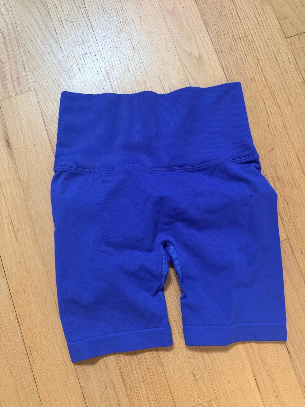 Kids High-Waist Active Bike Shorts in Bright Blue